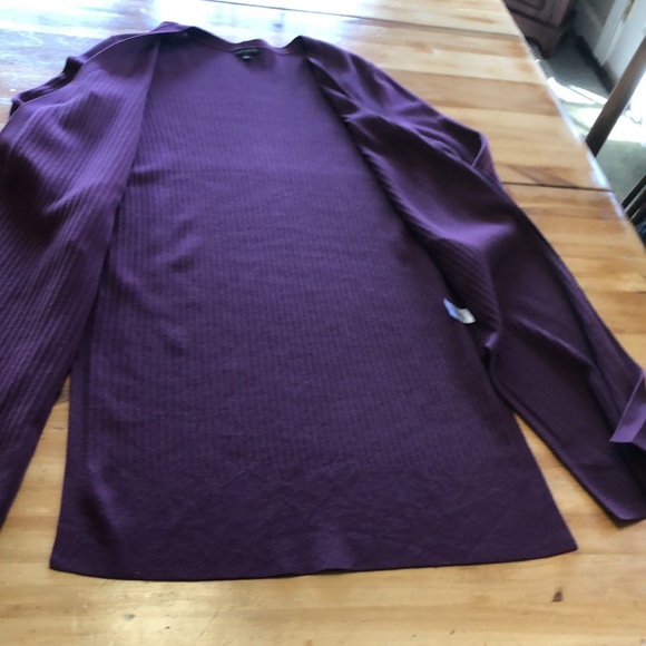 Mixed Rib No-button Long Talbots Sweater - Picture 9 of 9